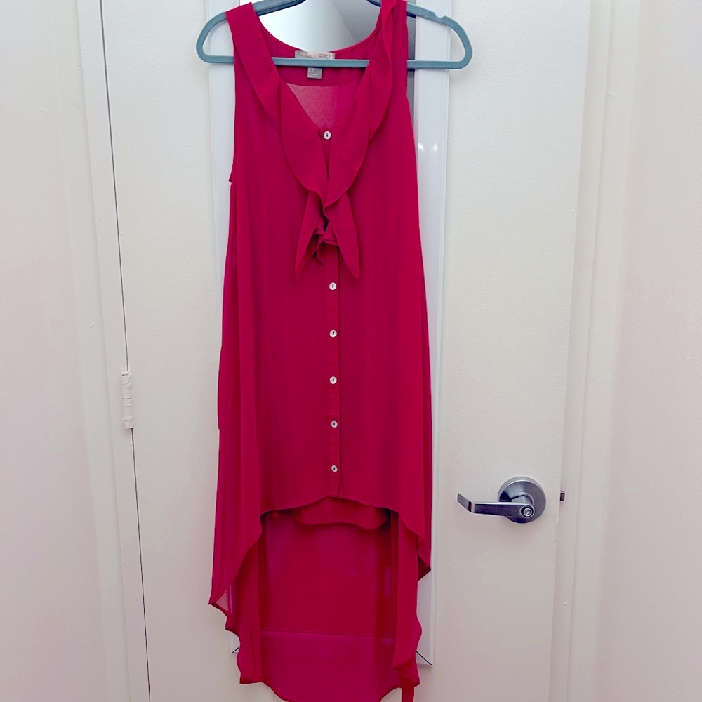 Pink High-Low Dress